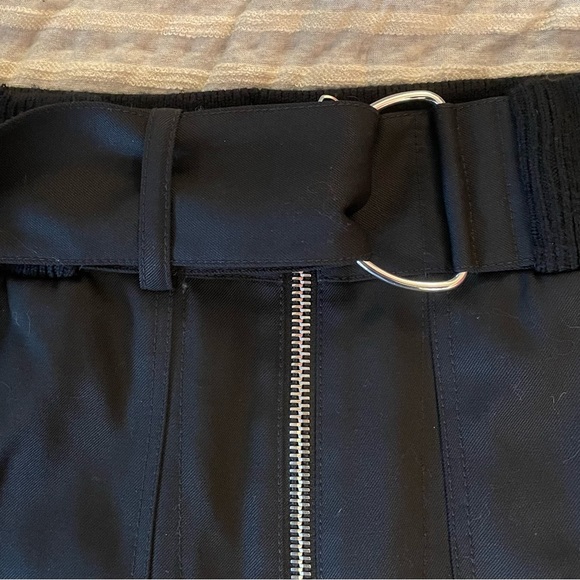 3.1 Phillip Lim black zipper gabardine wool flight cargo jogger pants, 00, 0, 2 - Picture 4 of 7